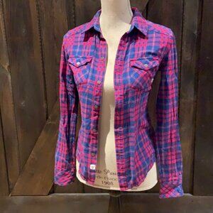 TNA purple and neon hoodie